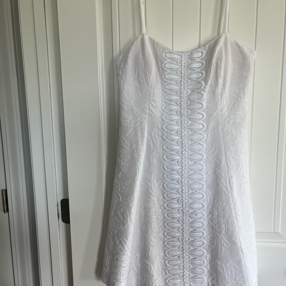 Lilly Pulitzer White Textured Mini Dress